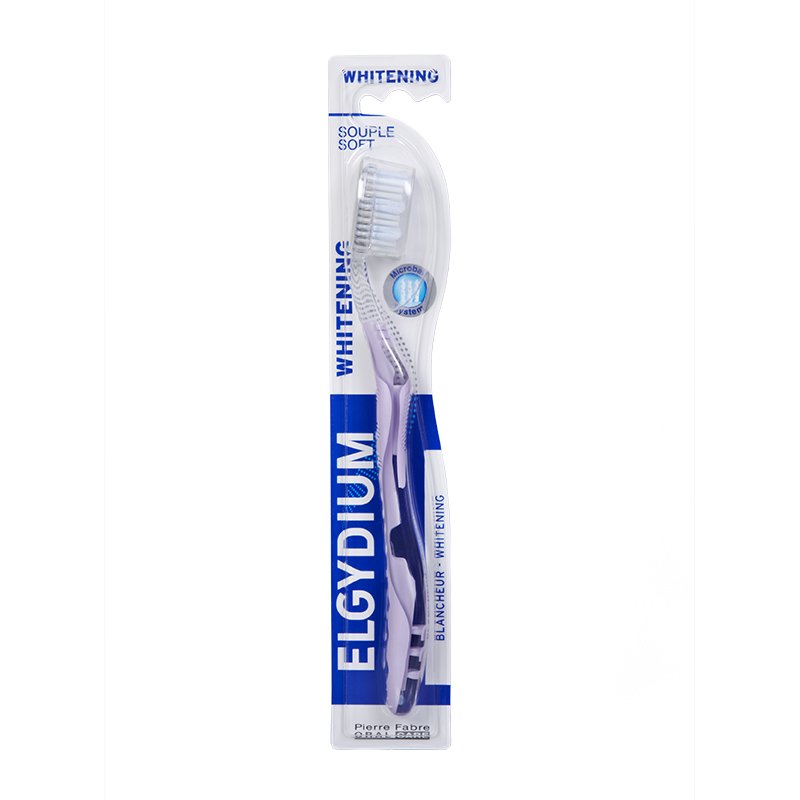 Elgydium Whitening Οδοντόβουρτσα για πιο Λευκά Δόντια Μέτρια 1 Τεμάχιο