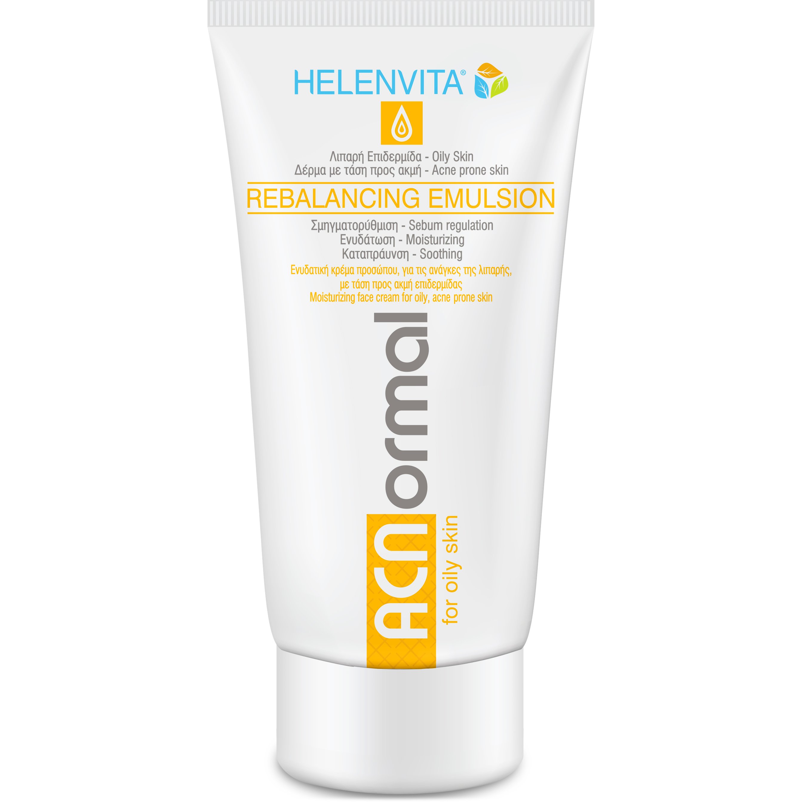 Helenvita ACNormal Rebalancing Emulsion Ενυδατική Κρέμα Προσώπου που Ρυθμίζει την Έκκριση Σμήγματος 60ml