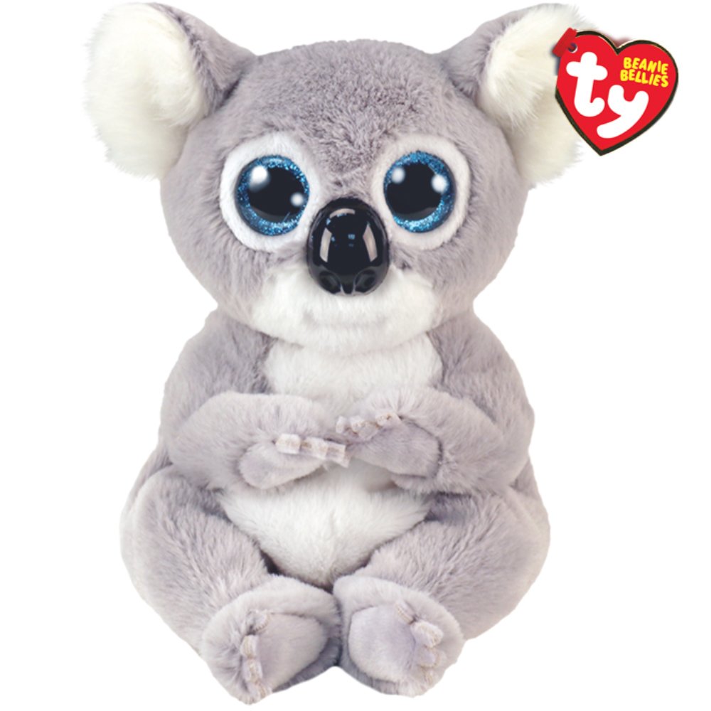 Ty Ty Beanie Babies Melly Plushie Λούτρινο Παιδικό Παιχνίδι Γκρί Κοάλα 1 Τεμάχιο