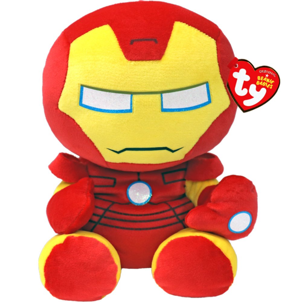 Ty Ty Beanie Babies Iron Man Plushie Λούτρινο Παιδικό Παιχνίδι Εμπνευσμένο από τον Χαρακτήρα Iron Man της Marvel 1 Τεμάχιο
