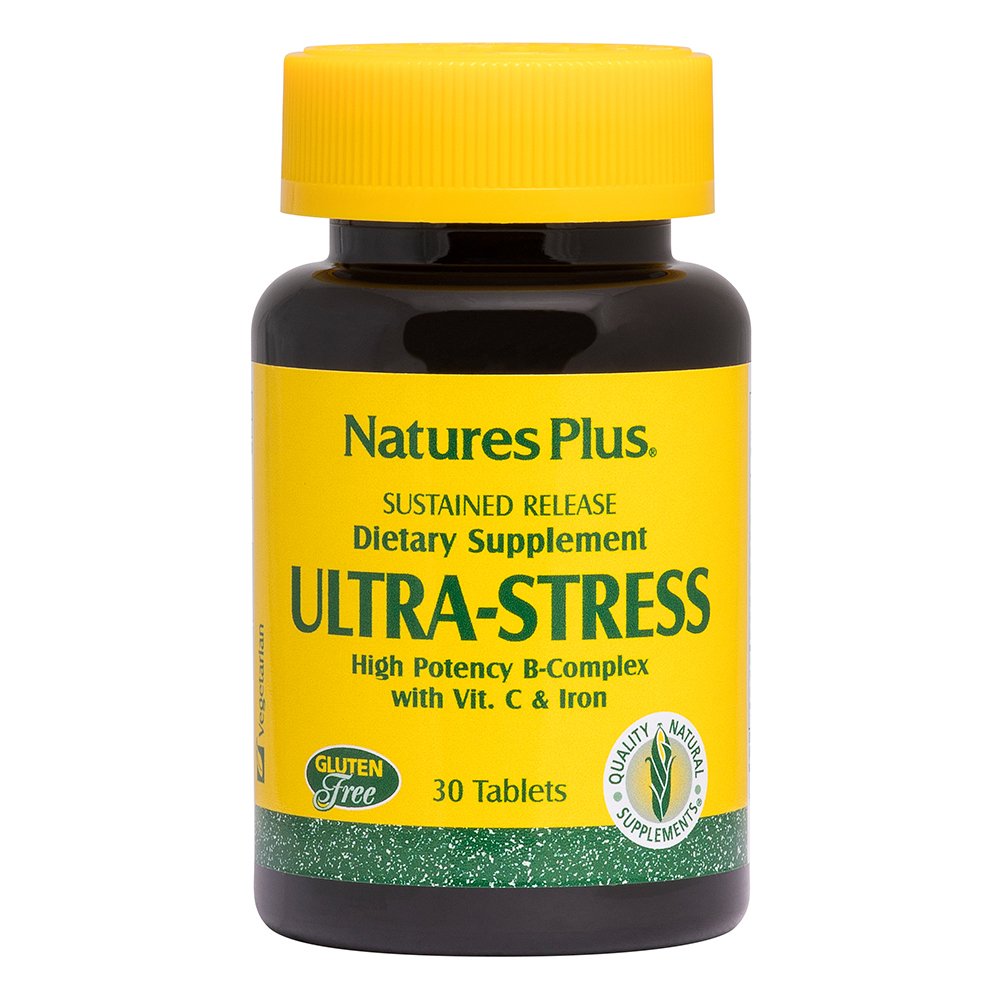 Nature’s Plus Ultra Stress with Iron Καταπολέμηση Σωματικού Στρες, Ενίσχυση Δυνάμεων 30tabs