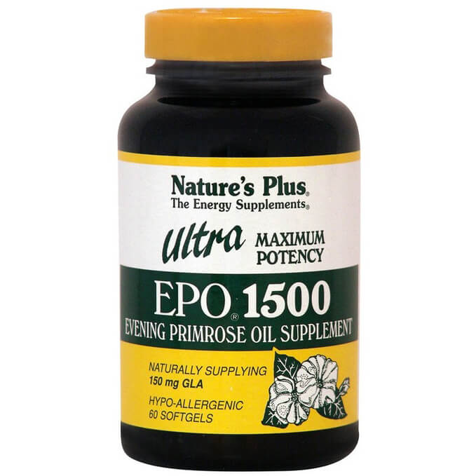 Nature’s Plus Ultra Epo 1500mg Συμπλήρωμα Διατροφής, Ιδανικό στο Καρδιαγγειακό και το Νευρικό Σύστημα 60Softgels