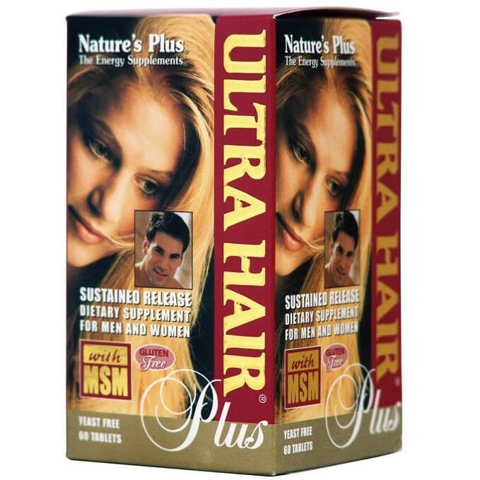 Natures Plus Ultra Hair Plus Συμπλήρωμα Διατροφής, Φόρμουλα για τα Μαλλιά που Ενισχύει την Κερατίνη 60tabs