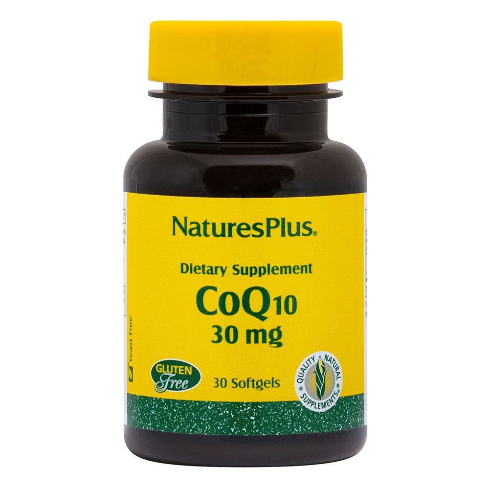 Nature’s Plus Coenzyme Q10 30mg Συμπλήρωμα Διατροφής Κατάλληλο για Παραγωγή Ενέργειας & για Καρδιαγγειακές Παθήσεις 30softgels