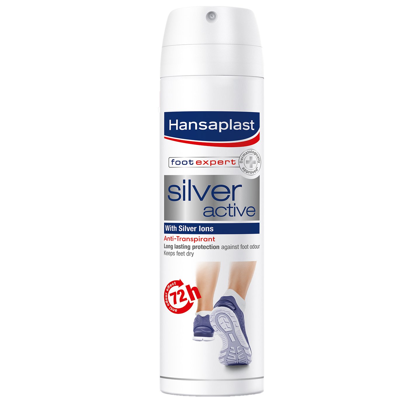 Hansaplast Silver Active Ανθιδρωτικό Spray Ποδιών με Ιόντα Αργύρου με 72 Ώρες Δράση 150ml