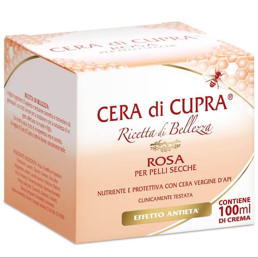 Cera di Cupra Cera di Cupra Rosa Ενυδατική Κρέμα Προσώπου για Ξηρά Δέρματα Απο Αγνό Κερί Μελισσών 100ml
