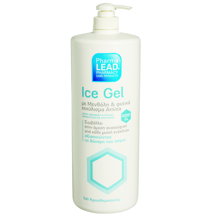 PharmaLead Ice Gel Κρυοθεραπείας με Μενθόλη & Φυτικό Εκχύλισμα Arnica για την Άμεση Ανακούφιση απο Κάθε Μυική Ενόχληση 1lt