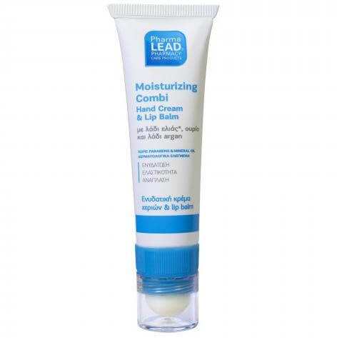 Pharmalead Moisturizing Compi Hand Cream & Lip Balm Ενυδατική Κρέμα Χεριών & Lip Balm με Λάδι Ελιάς, Ουρία & Λάδι Argan 30ml