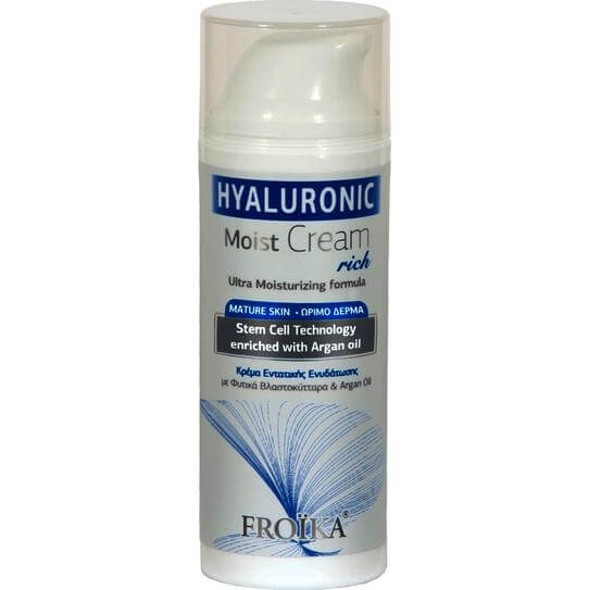 Froika Hyaluronic Moist Cream Rich Κρέμα Πλούσιας Υφής για την Ενυδάτωση της Ώριμης & Ξηρής Επιδερμίδας με Υαλουρονικό Οξύ 50ml