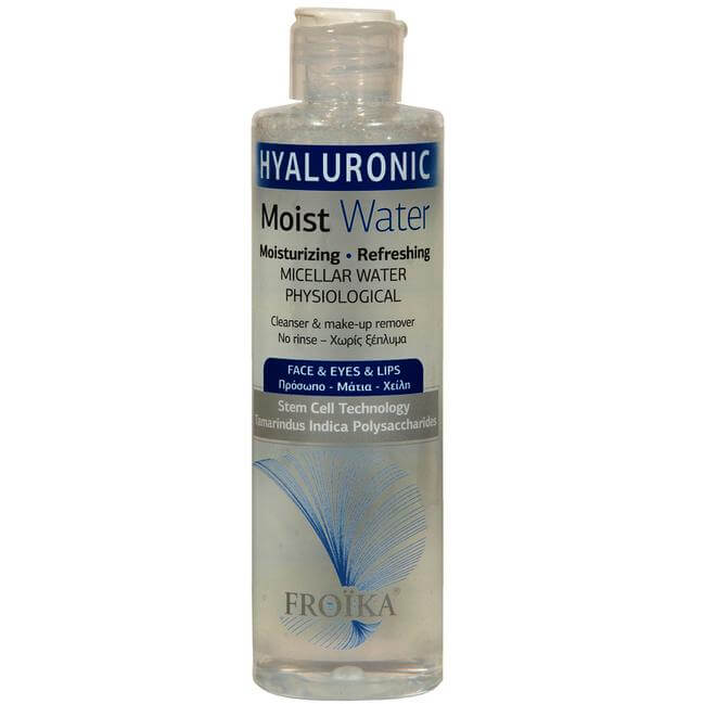 Froika Hyaluronic Moist Water Νερό Καθαρισμού & Nτεμακιγιάζ Προσώπου, Ματιών & Χειλιών, με Αναζωογονητική Δράση 200ml