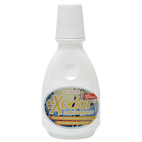 Intermed Exodor Mouthwash Ήπιο Αντισηπτικό Στοματικό Διάλυμα για την Αντιμετώπιση της Κακοσμίας 250ml