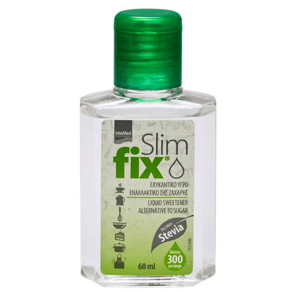 Intermed Slim Fix Υγρό Γλυκαντικό με Στέβια Ιδανικό για Όσους Προσέχουν τη Διατροφή τους 60ml