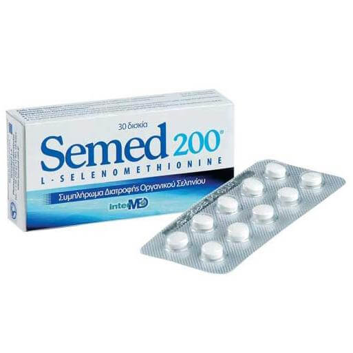 Intermed Semed 200 Αντιοξειδωτικό Συμπλήρωμα Οργανικού Σεληνίου για την Καλή Λειτουργία του Θυρεοειδούς Αδένα 30Tabs