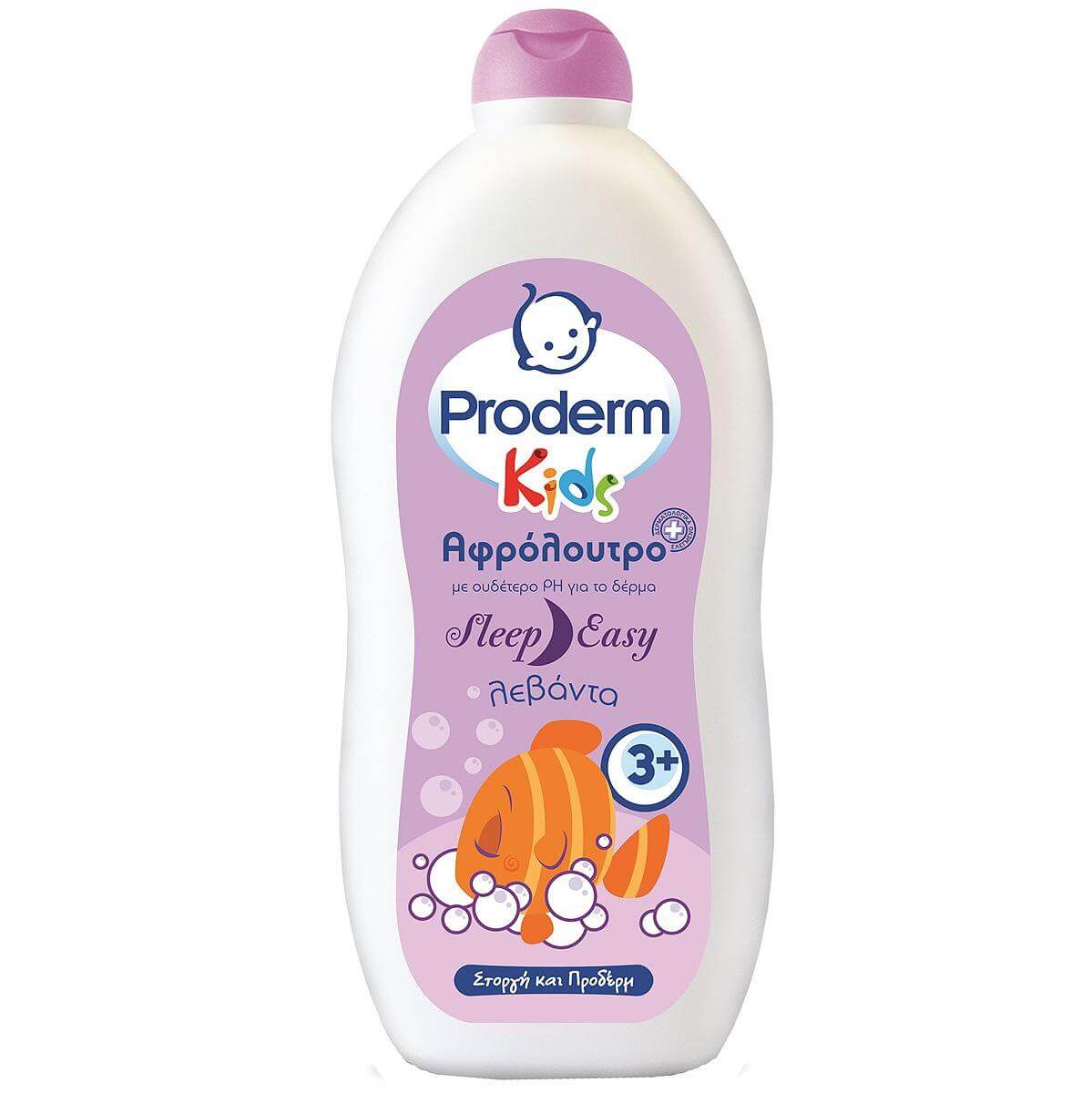Proderm Αφρόλουτρο Kids Sleep Easy Eιδικά Σχεδιασμένο για Παιδιά Άνω των 3 Ετών με Εκχύλισμα Λεβάντας 750ml