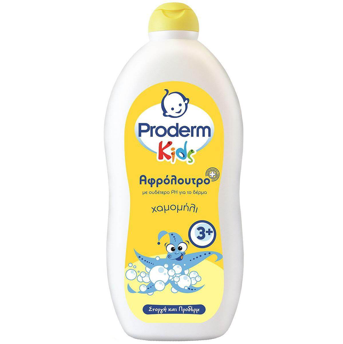Proderm Kids Αφρόλουτρο Eιδικά Σχεδιασμένο για Παιδιά Άνω των 3 Ετών με Εκχύλισμα Χαμομηλιού 750ml