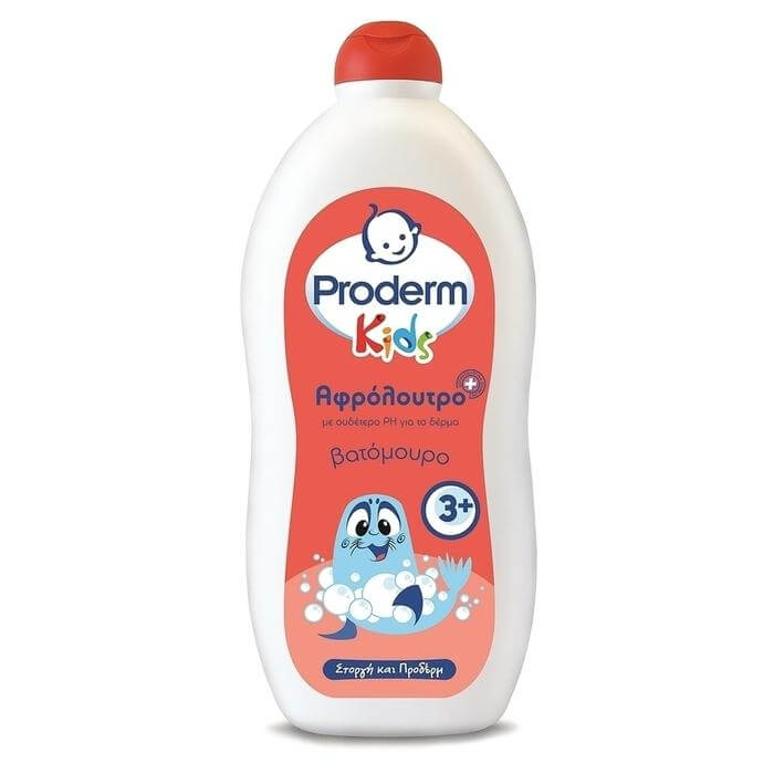 Proderm Kids Αφρόλουτρο Eιδικά Σχεδιασμένο για Παιδιά Άνω των 3 Ετών με Εκχύλισμα Βατόμουρου 750ml