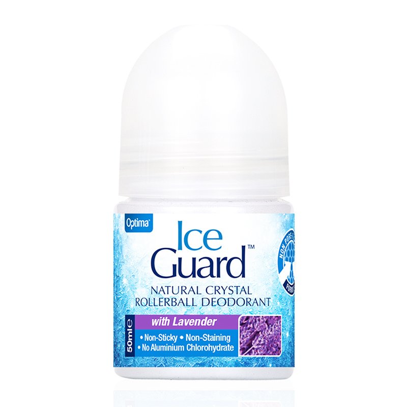 Optima Ice Guard Rollerball Υποαλλεργικό Αποσμητικό απο Φυσικά Μεταλλικά Άλατα με Άρωμα Λεβάντα 50ml