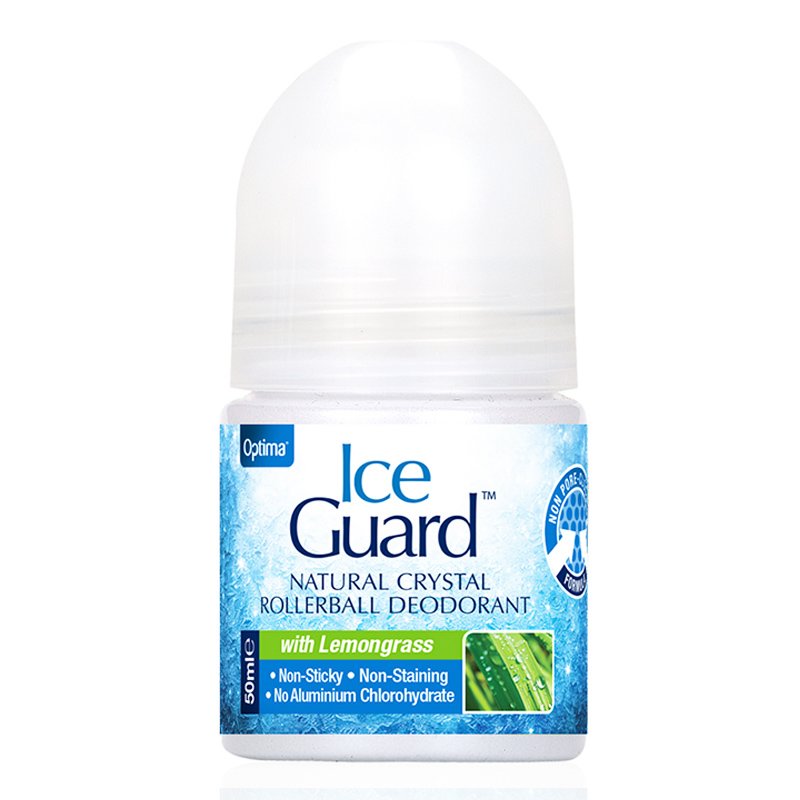 Optima Ice Guard Rollerball Υποαλλεργικό Αποσμητικό απο Φυσικά Μεταλλικά Άλατα με Λεμονόχορτο 50ml