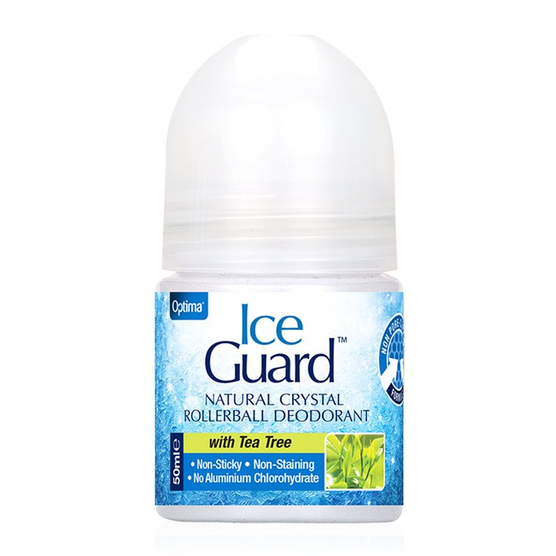 Optima Ice Guard Rollerball Υποαλλεργικό Αποσμητικό απο Φυσικά Μεταλλικά Άλατα με Τεϊόδεντρο 50ml