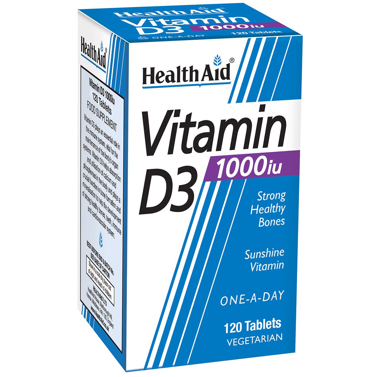 Health Aid Vitamin D3 1000iu 120tabs