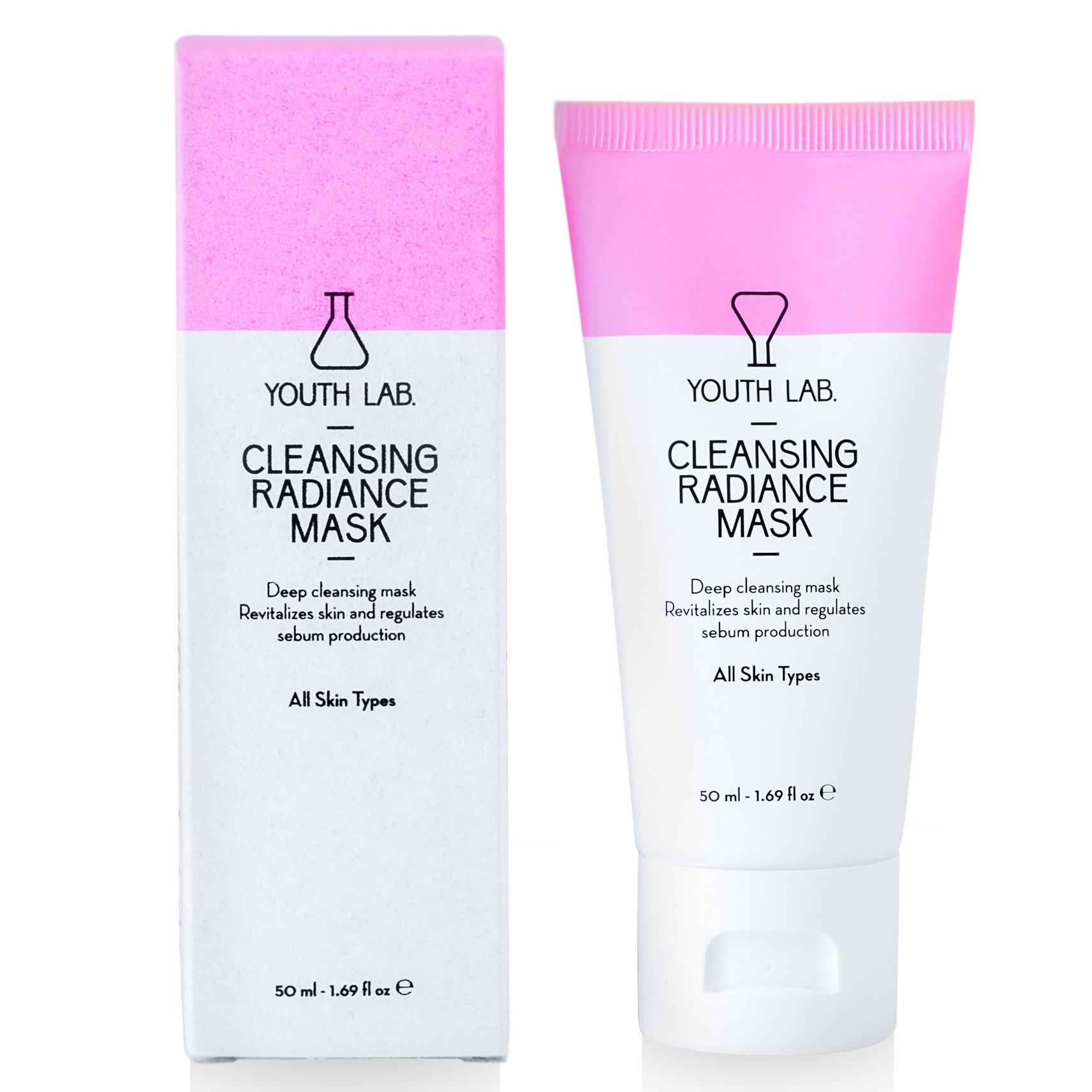 Youth Lab Cleansing Radiance Mask Μάσκα Καθαρισμού, Λάμψης & Μείωσης των Διεσταλμένων Πόρων 50ml