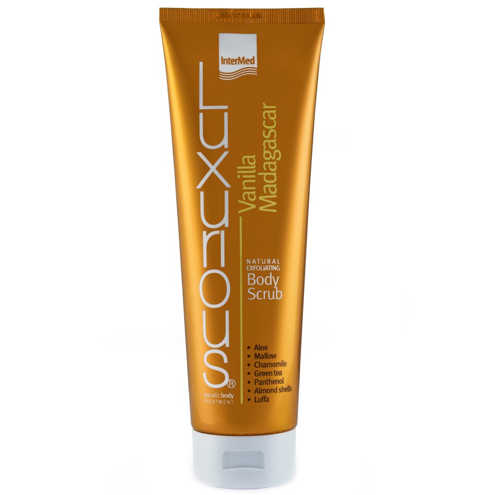 Luxurious Natural Exfoliating Body Scrub Vanilla Madagascar Απολεπιστική Κρέμα Σώματος με Άρωμα Βανίλια Μαδαγασκάρης 280ml