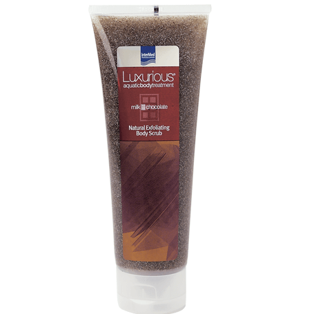 Luxurious Natural Exfoliating Body Scrub Milk Chocolate Απολεπιστικό Σώματος με Γλυκό Άρωμα Σοκολάτας 250ml