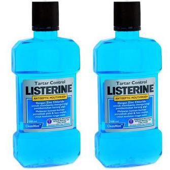 Listerine Advanced Tartar Control Πρόληψη και Καταπολέμη της Πλάκας και της Πέτρας 2 x 500ml 1+1 Δώρο
