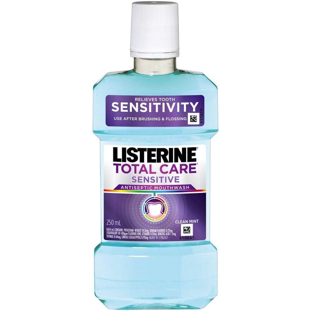 Listerine Total Care Sensitive Στοματικό Διάλυμα που Προσφέρει Ολοκληρωμένη Προστασία στα Ευαίσθητα Δόντια 250ml