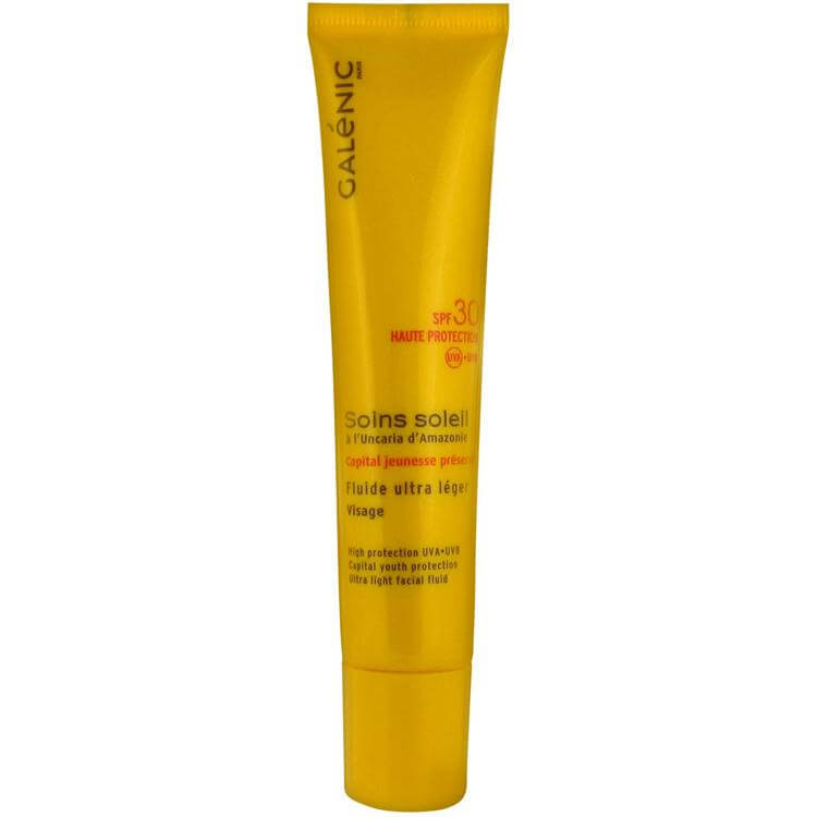 Galenic Soin Soleil Fluide Ultra Legere Visage Spf30 Λεπτόρρευστη Αντηλιακή Κρέμα Προσώπου Υψηλής Προστασίας 40ml