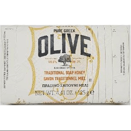Korres Pure Greek Olive Tradional Soap Honey Παραδοσιακό Πράσινο Σαπούνι με Άρωμα Μέλι 125gr