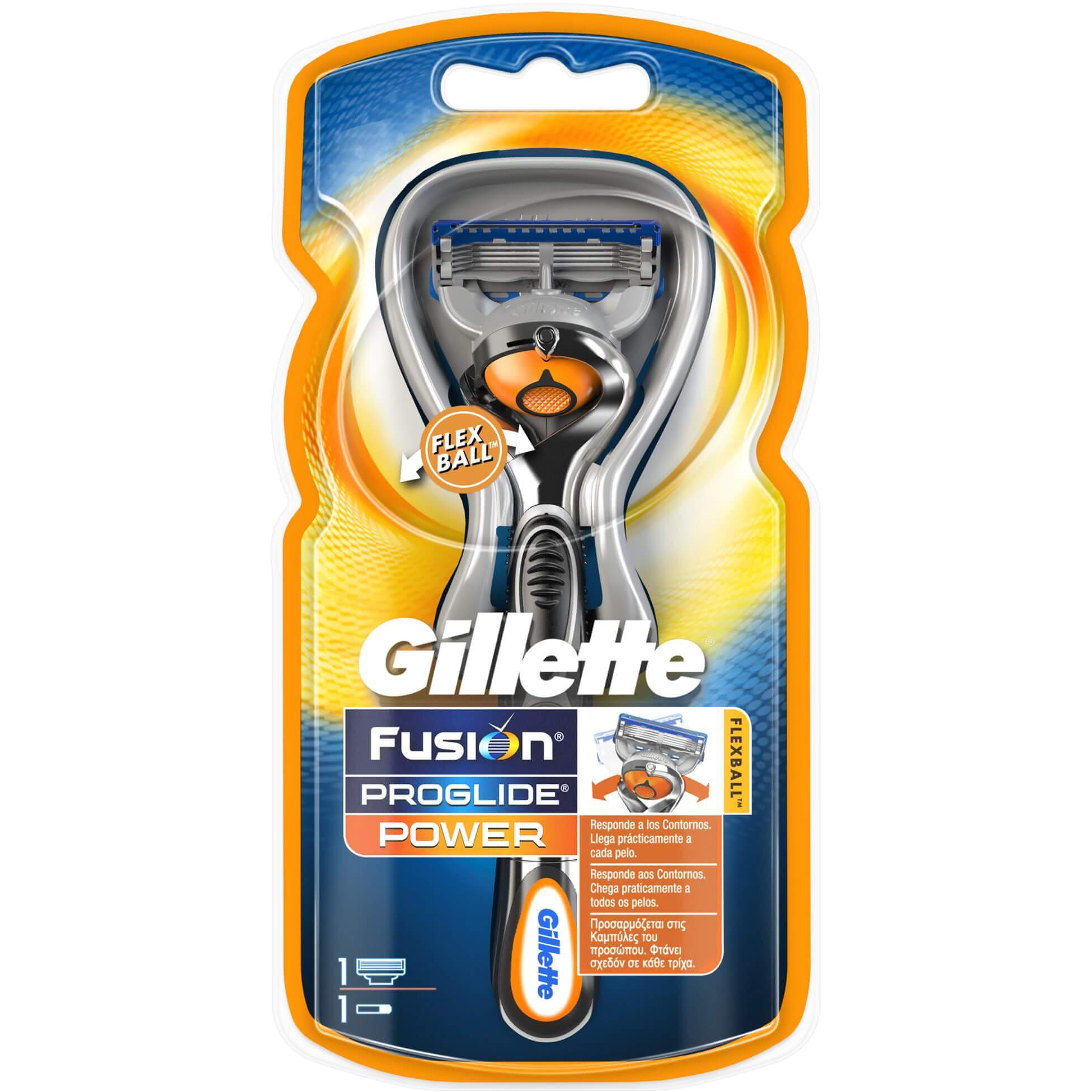 Gillette Proglide Flexball Power Προσαρμόζεται στις Καμπύλες του Προσώπου για Καλύτερο Αποτέλεσμα 1 τεμάχιο