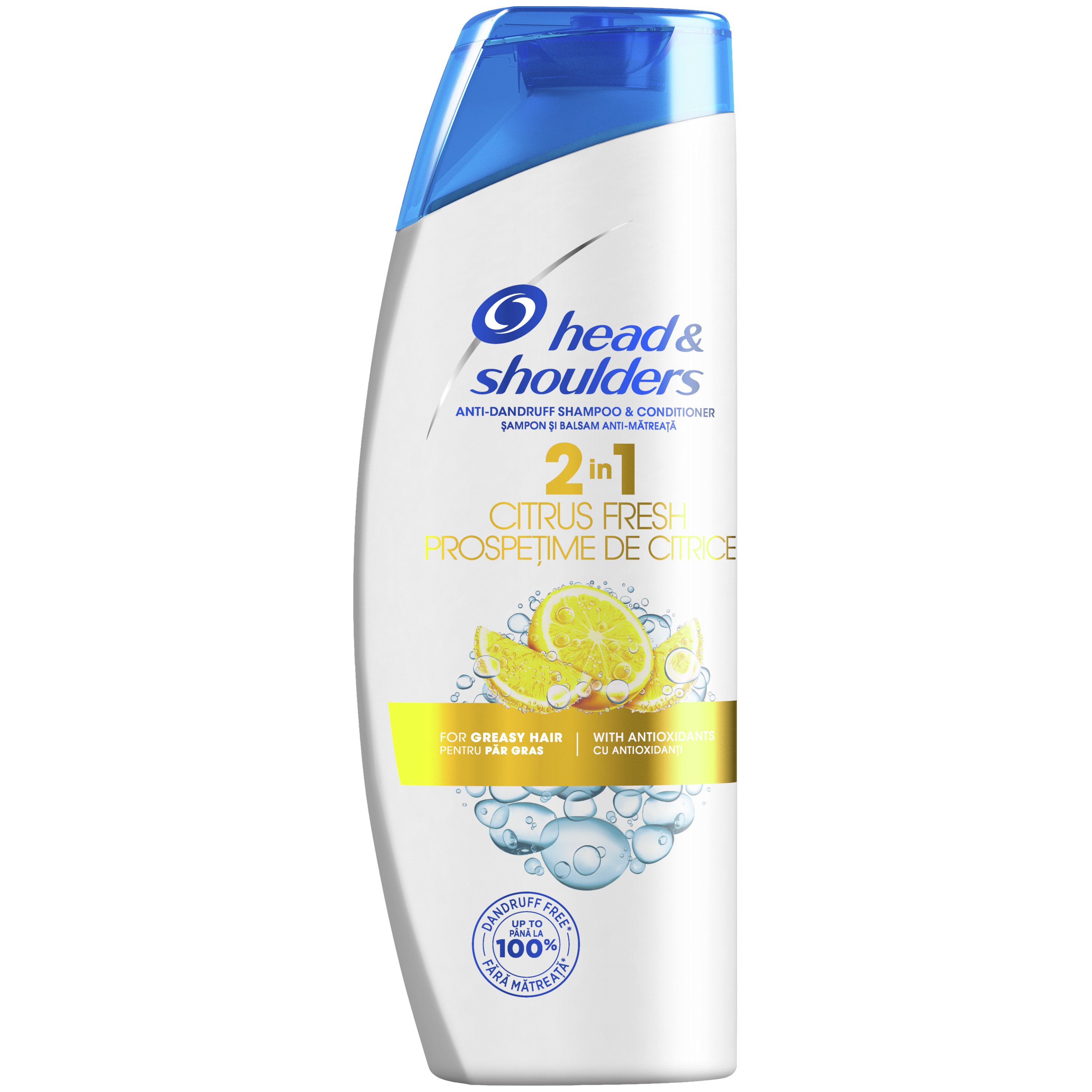 Head & Shoulders 2 in 1 Citrus Fresh Shampoo & Conditioner Αντιπιτυριδικό Σαμπουάν & Conditioner με Λεμόνι για Αίσθηση Φρεσκάδας 360ml