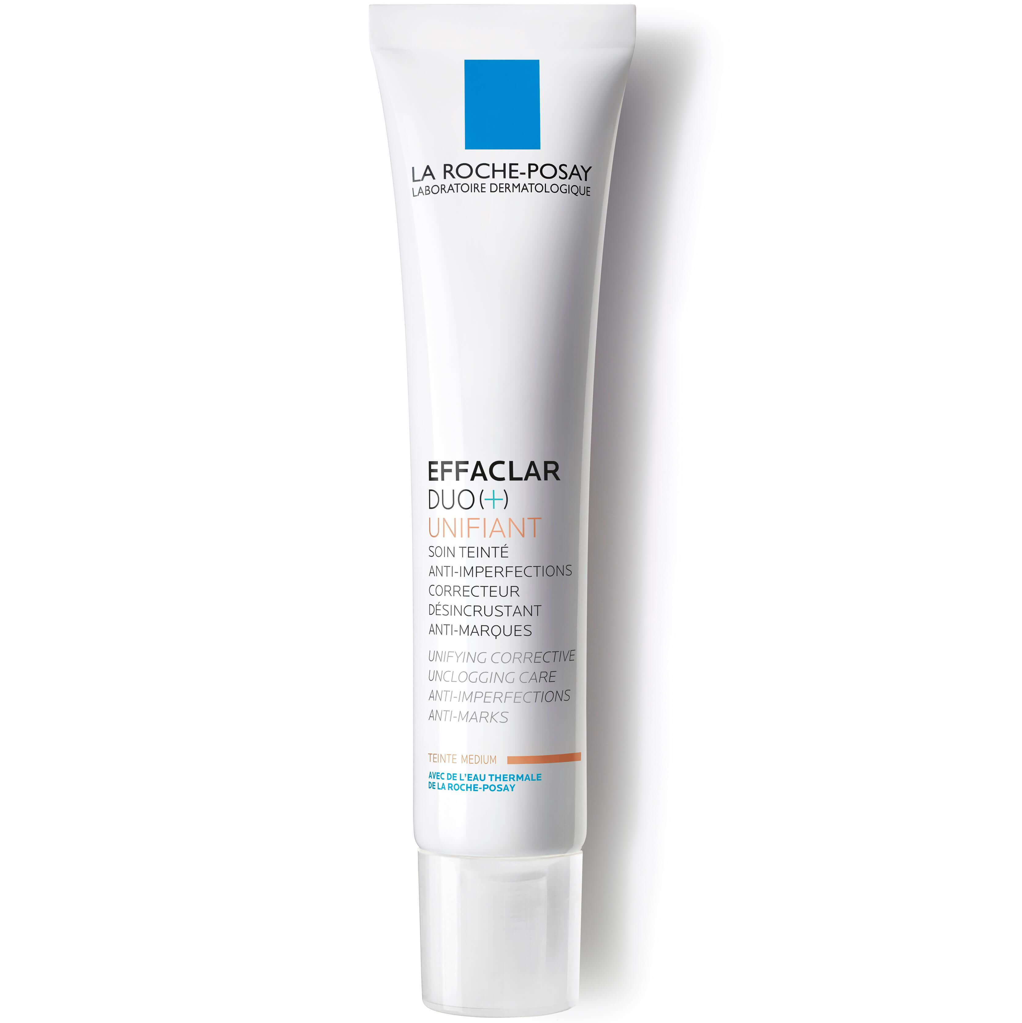 La Roche-Posay Effaclar Duo (+) Unifiant Medium Επανορθωτική Φροντίδα για Σοβαρές Ατέλειες με Χρώμα, Μεσαία Απόχρωση 40ml