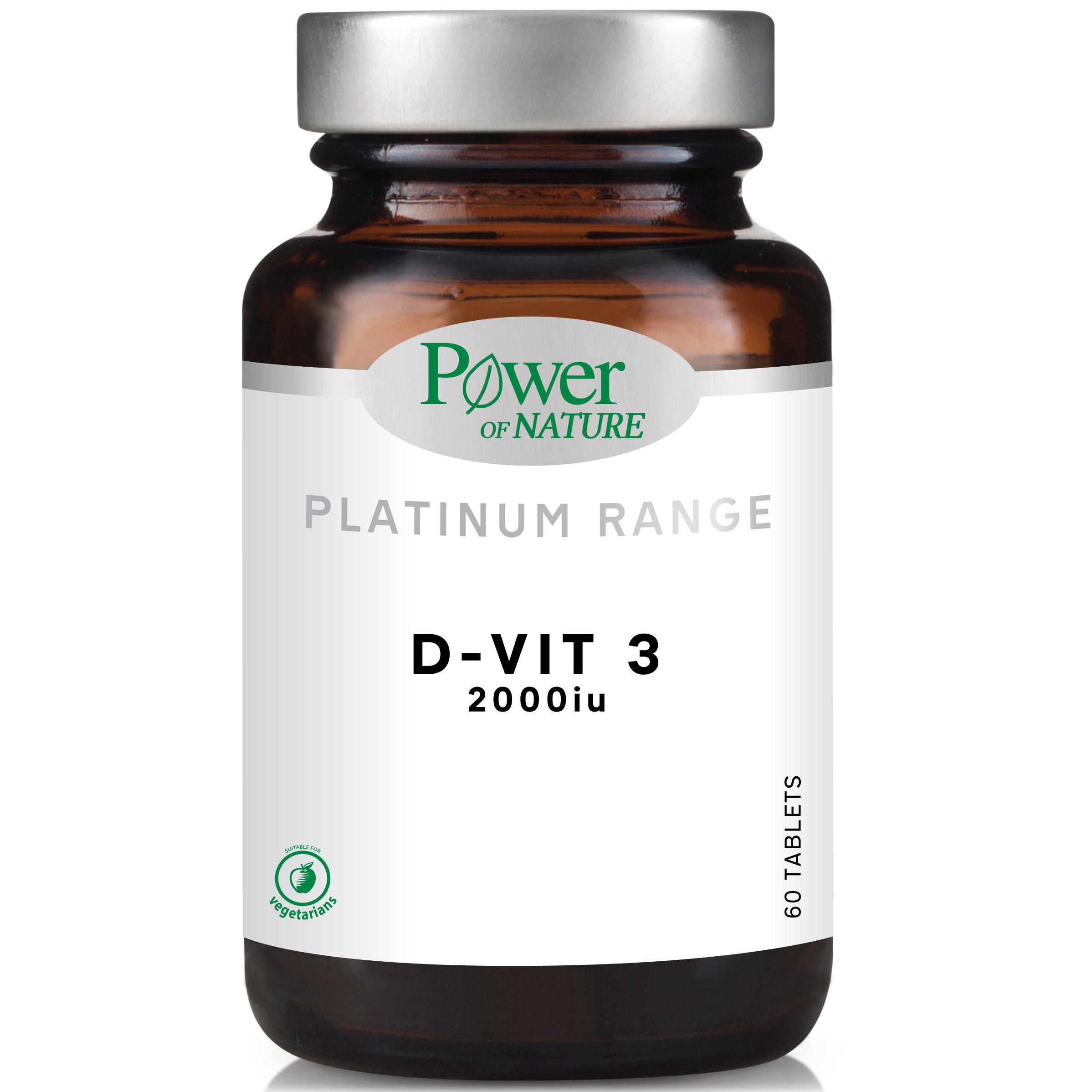 Power Health Power Health Platinum Range Vitamin D3 2000iu Συμπλήρωμα Διατροφής για τη Φυσιολογική Κατάσταση των Οστών 60 Δισκία