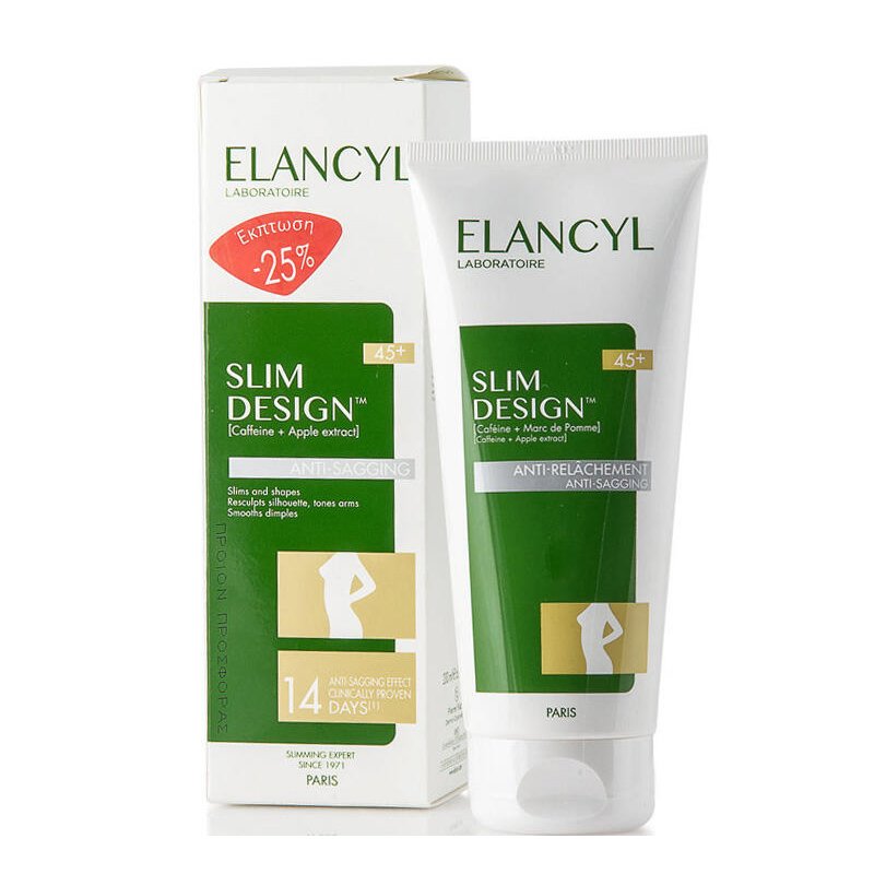 Elancyl Slim Design 45+ Φροντίδα Κατά της Χαλάρωσης & Αναδιαμόρφωσης του Σώματος 200ml Προσφορά -25%