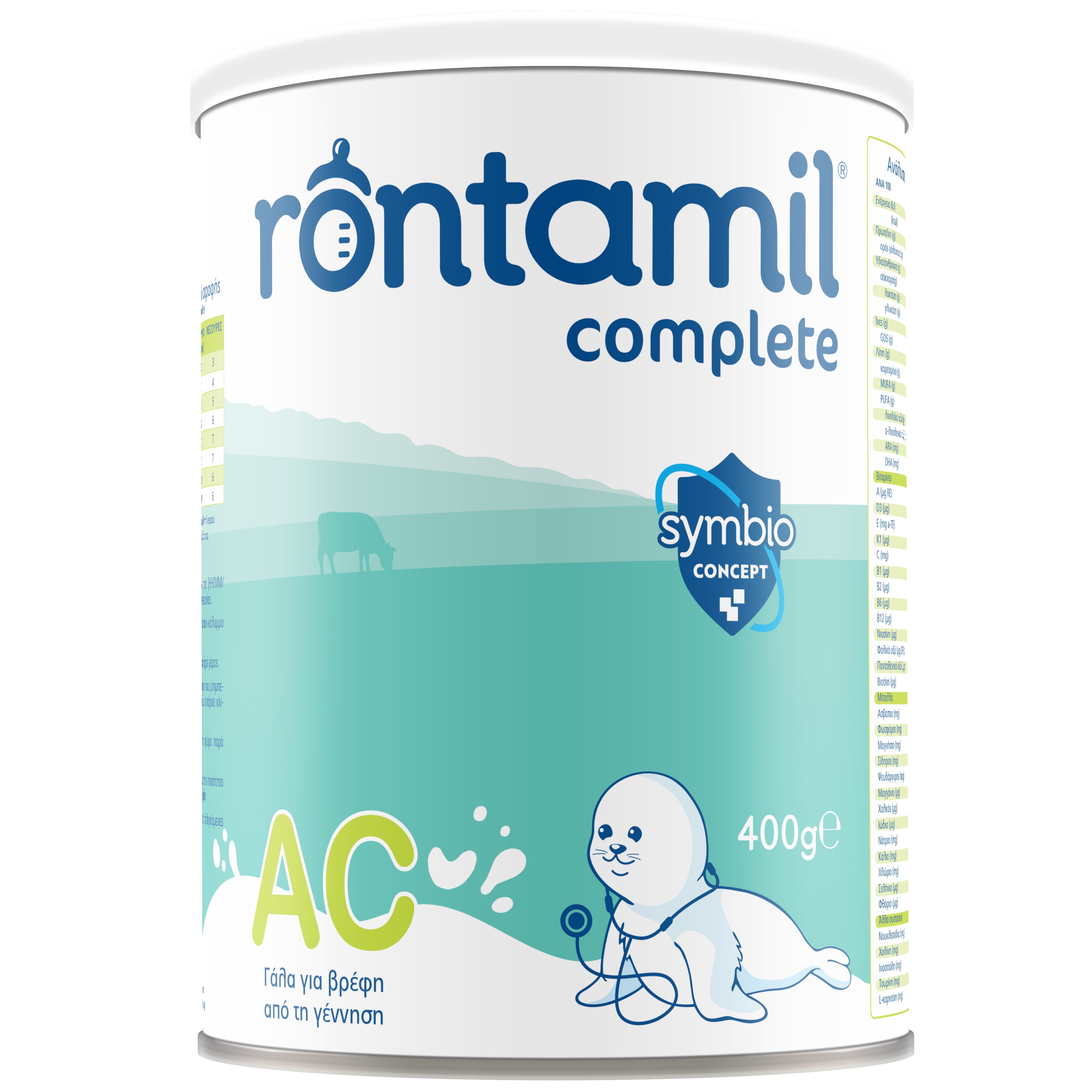 Rontamil AC Βρεφικό Γάλα σε Σκόνη για την Αντιμετώπιση των Κολικών, από τη Γέννηση 400gr