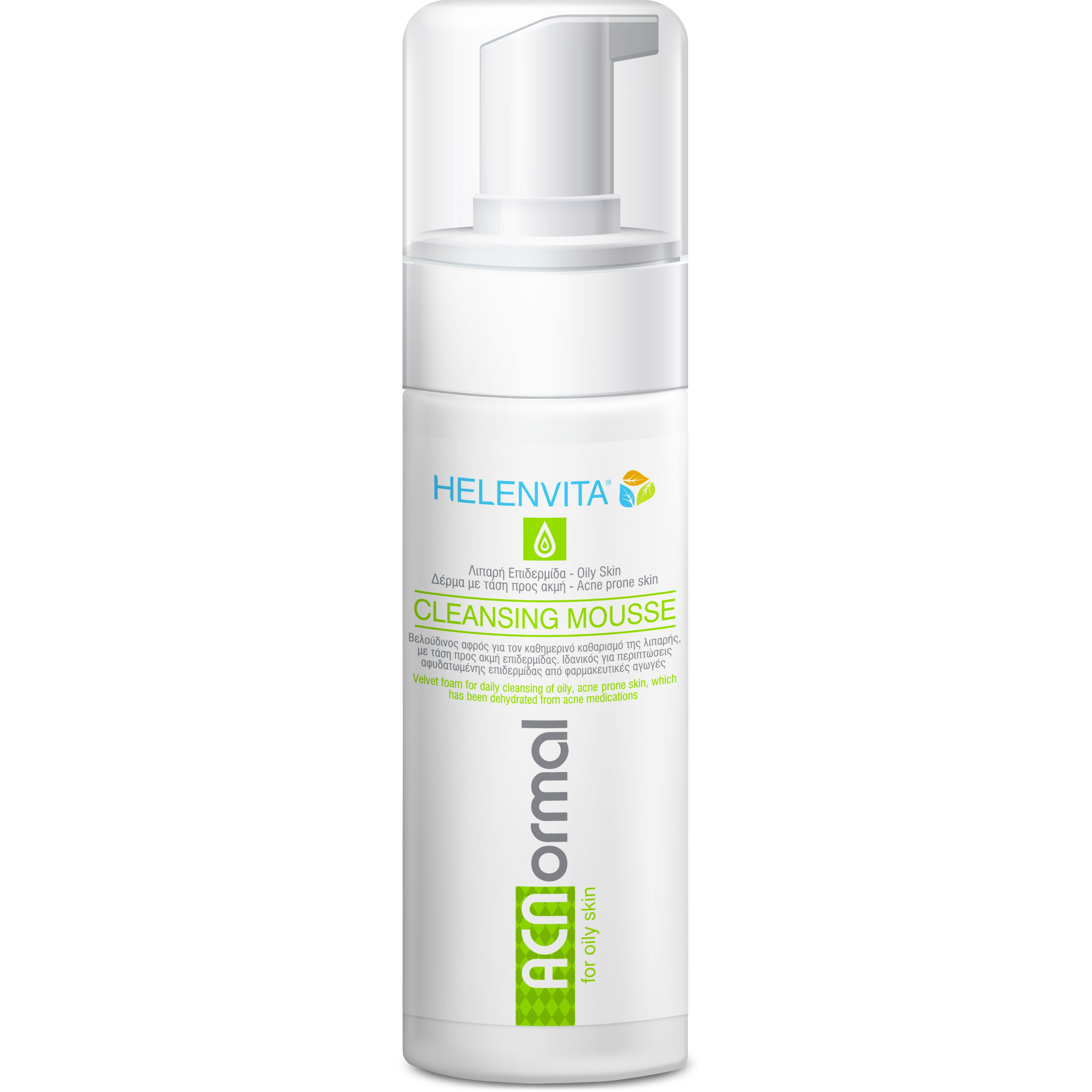 Helenvita ACNormal Cleansing Mousse Αφρός Καθημερινού Καθαρισμού για την Λιπαρή-Ακνεϊκή Επιδερμίδα 150ml