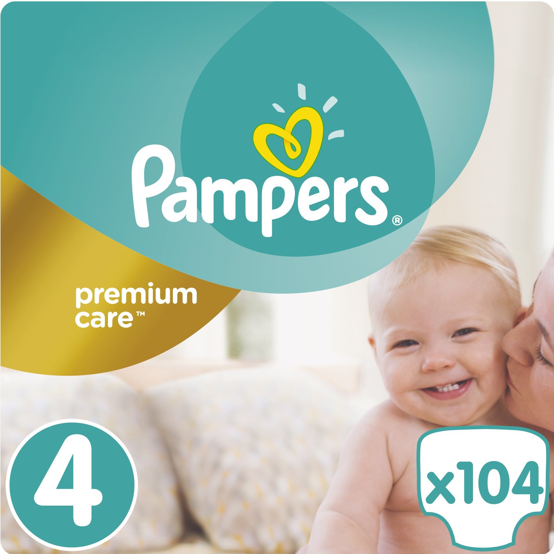 Pampers Premium Care No4 Maxi (8-14kg) 104 πάνες
