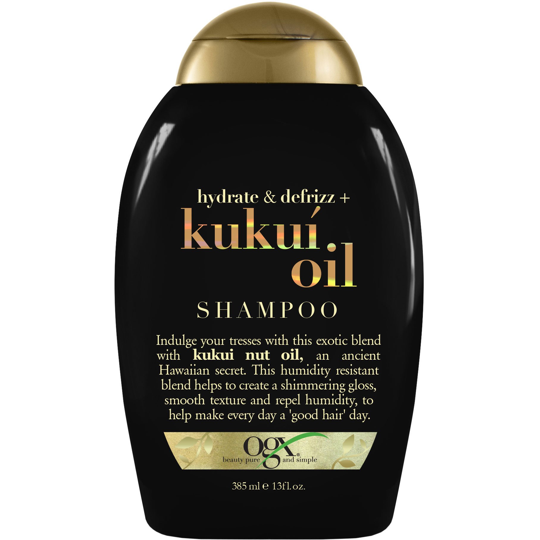 OGX Kukui Oil Shampoo Hydrate & Defrizz Σαμπουάν Ενυδάτωσης, Κατά του Φριζαρίσματος 385ml