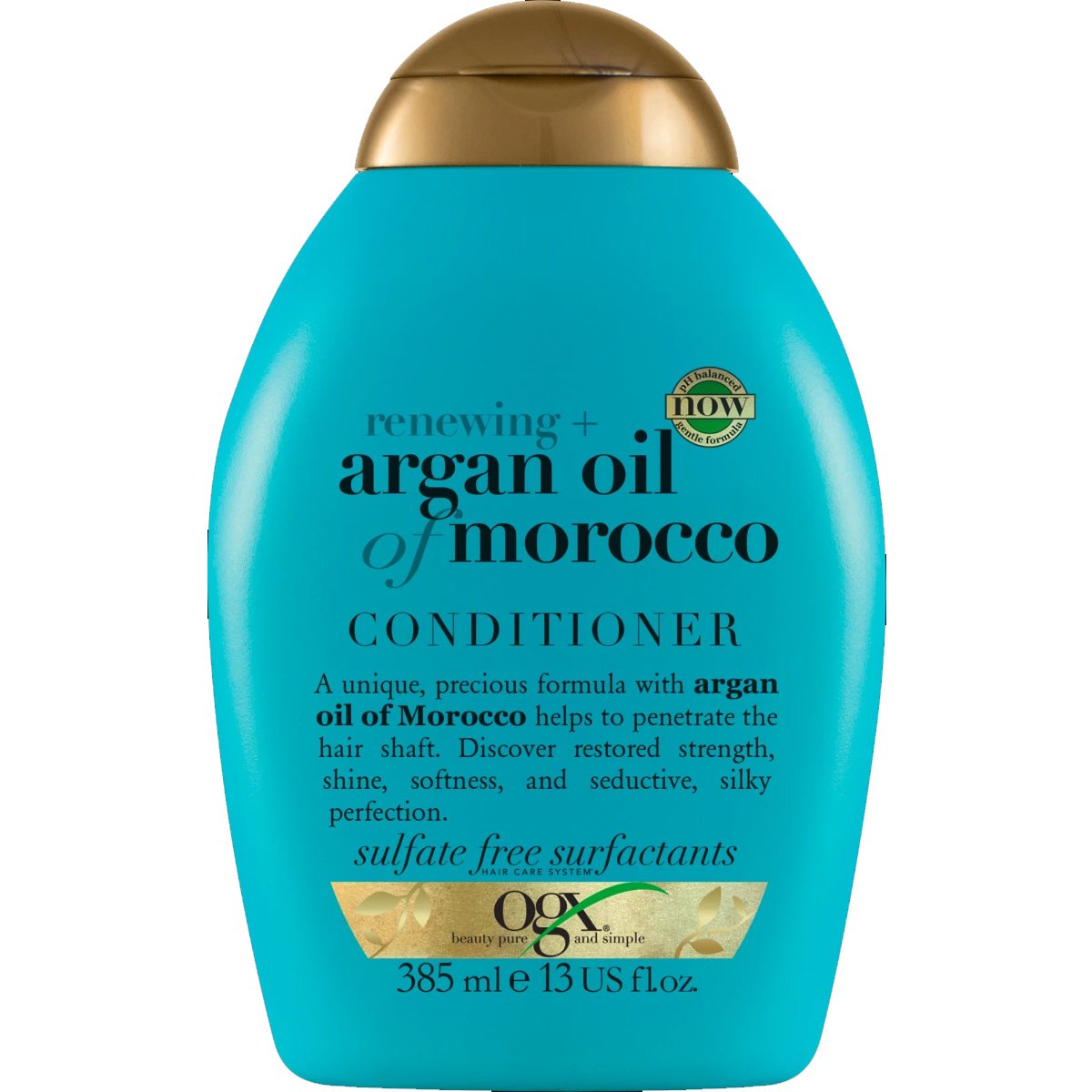 OGX Argan Oil of Morocco Conditioner Renewing Μαλακτική Κρέμα Αναδόμησης με Έλαιο Argan για Απαλά Μεταξένια Μαλλιά 385ml