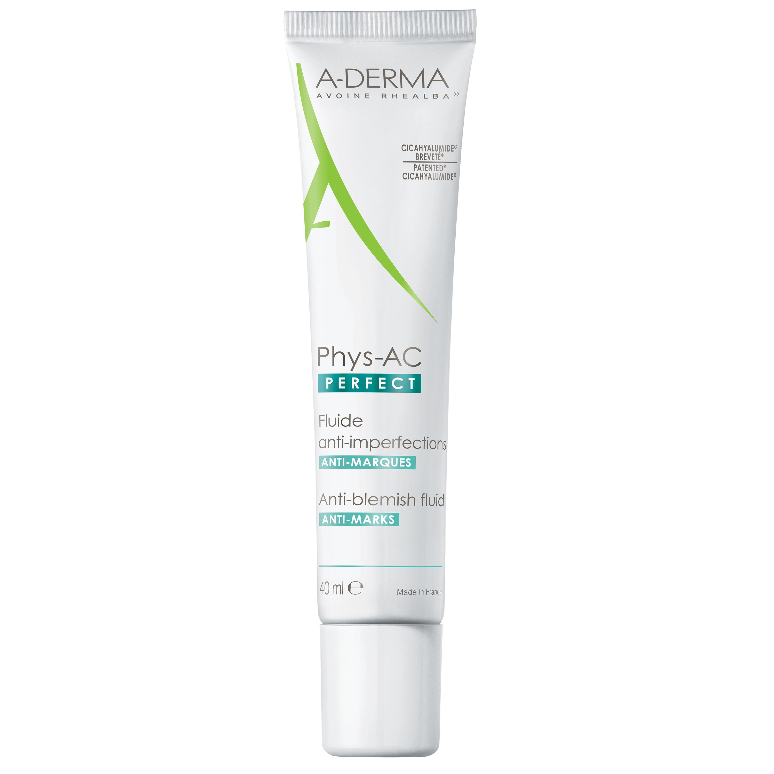 A-Derma Phys-AC Perfect Fluid Λεπτόρρευστη Κρέμα Κατά των Ατελειών & των Σημαδιών 40ml