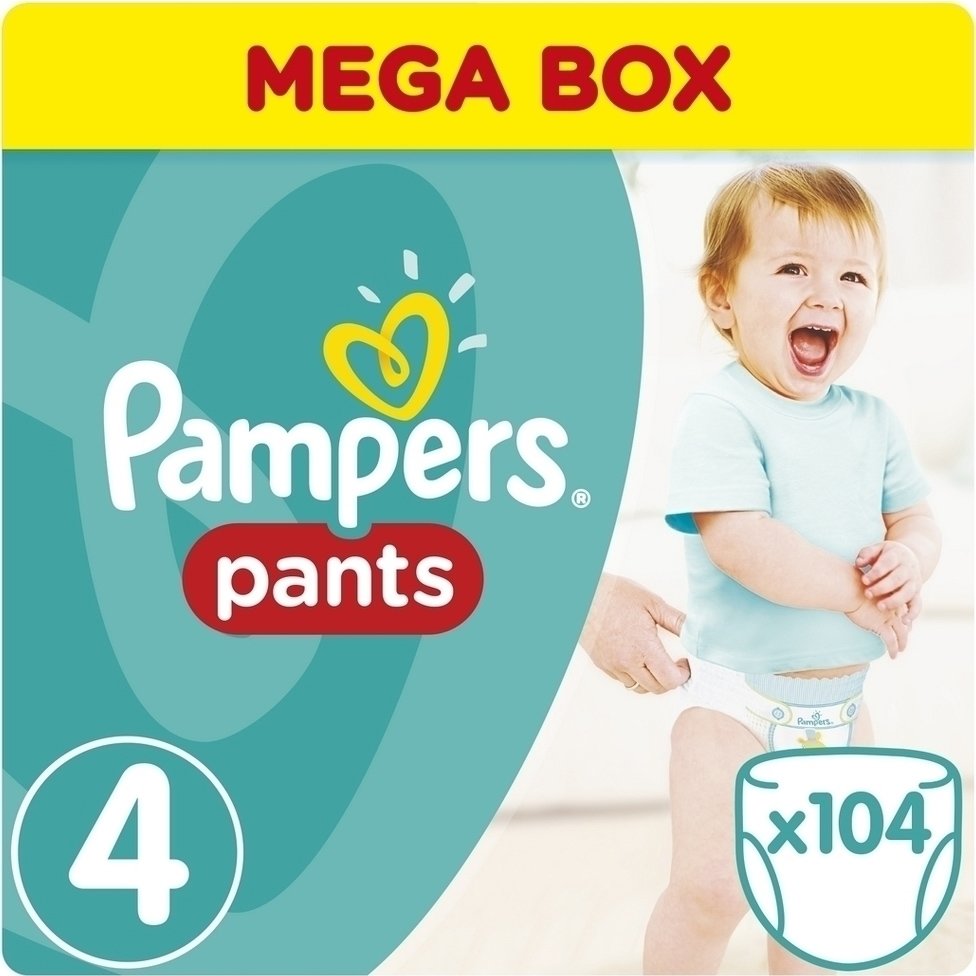 Pampers Mega Box Pants No4 (8-14kg) 104 πάνες