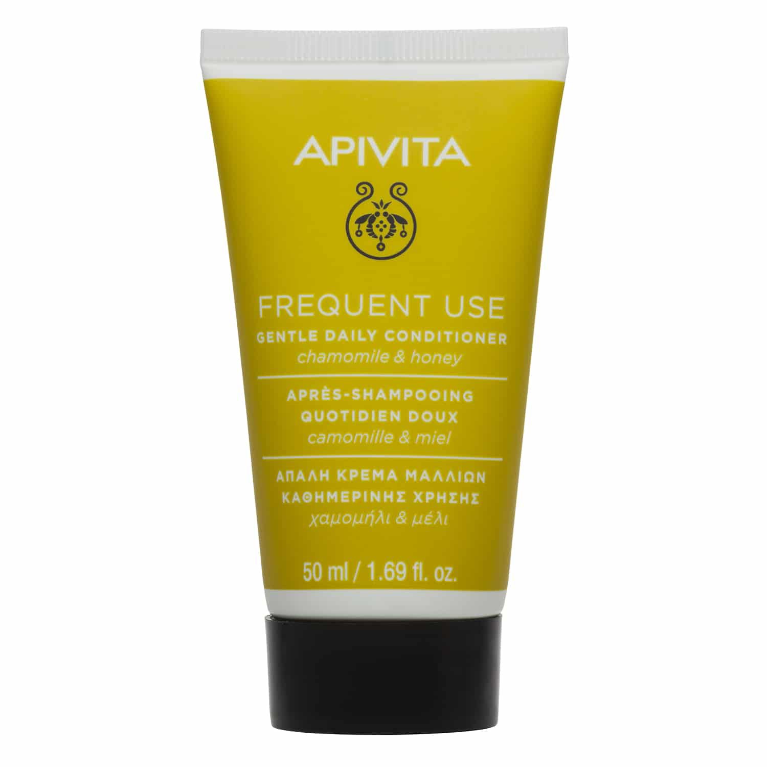 Apivita Frequent Use Gentle Daily Conditioner Απαλή Μαλακτική Κρέμα Μαλλιών Καθημερινής Χρήσης με Χαμομήλι & Μέλι 50ml