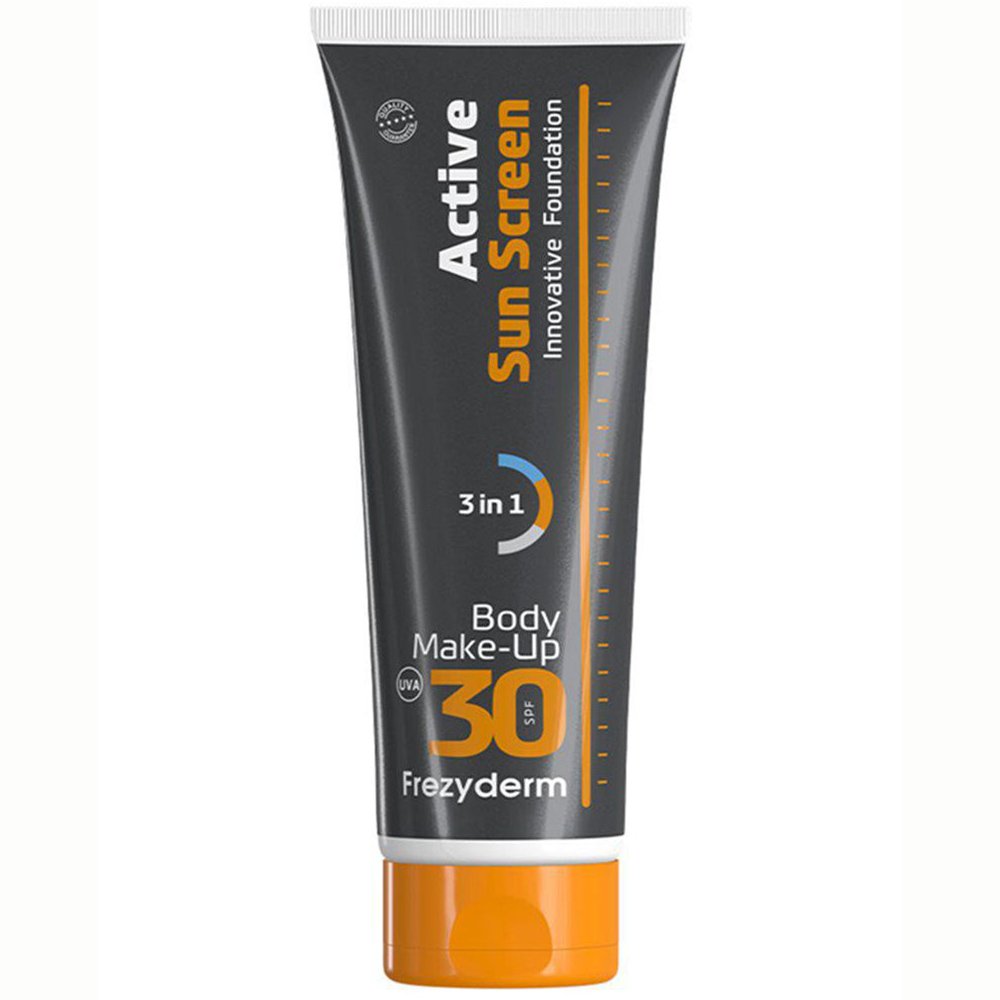 Frezyderm Active Sun Screen Body Make-Up Spf30 Αντηλιακό Make-Up Σώματος Υψηλής Προστασίας Κατάλληλο για Όλες τις Δερματικές Αποχρώσεις 75ml
