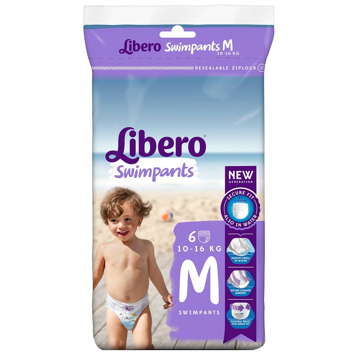 Libero Swimpants Medium (10-16kg), 6 πάνες