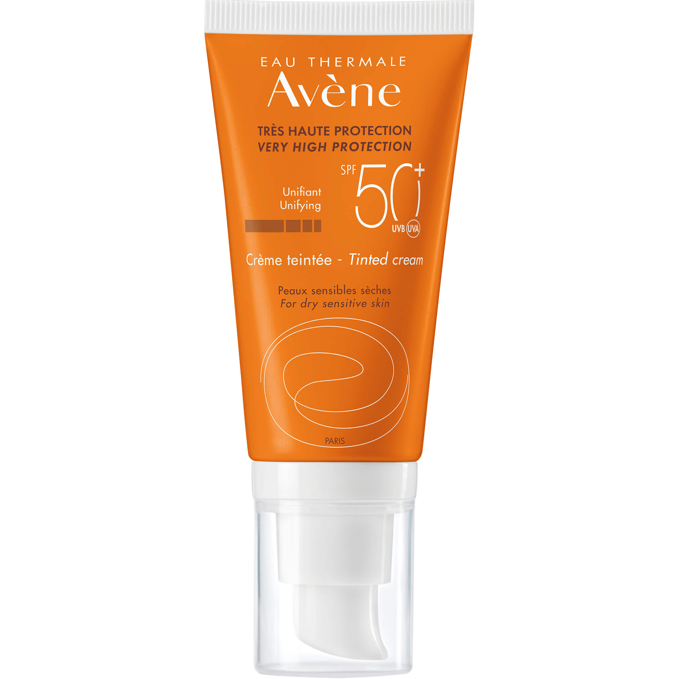 Avene Creme Tinted Cream Spf50+ Αντηλιακή Κρέμα Προσώπου Πολύ Υψηλής Προστασίας με Χρώμα για Ξηρή – Ευαίσθητη Επιδερμίδα 50ml