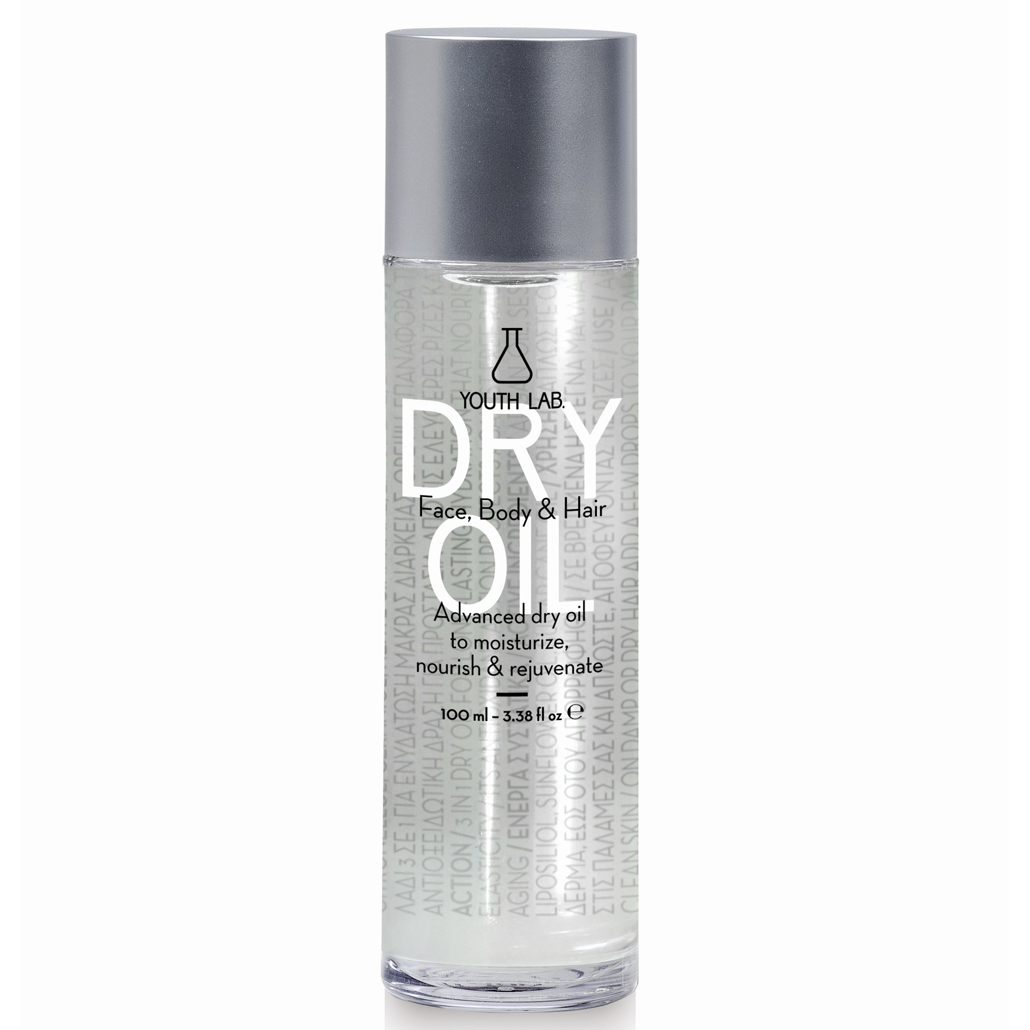 Youth Lab Dry Oil Face,Body & Hair Ενυδατικό, Θρεπτικό & Αναζωογονητικό Ξηρό Λάδι για Πρόσωπο, Σώμα & Μαλλιά 100ml