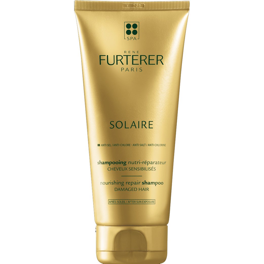 Rene Furterer Rene Furterer Solaire Nourishing Repair Shampoo Επανορθωτικό Σαμπουάν Θρέψης για Μετά τον Ήλιο με Βούτυρο Φοίνικα 200ml