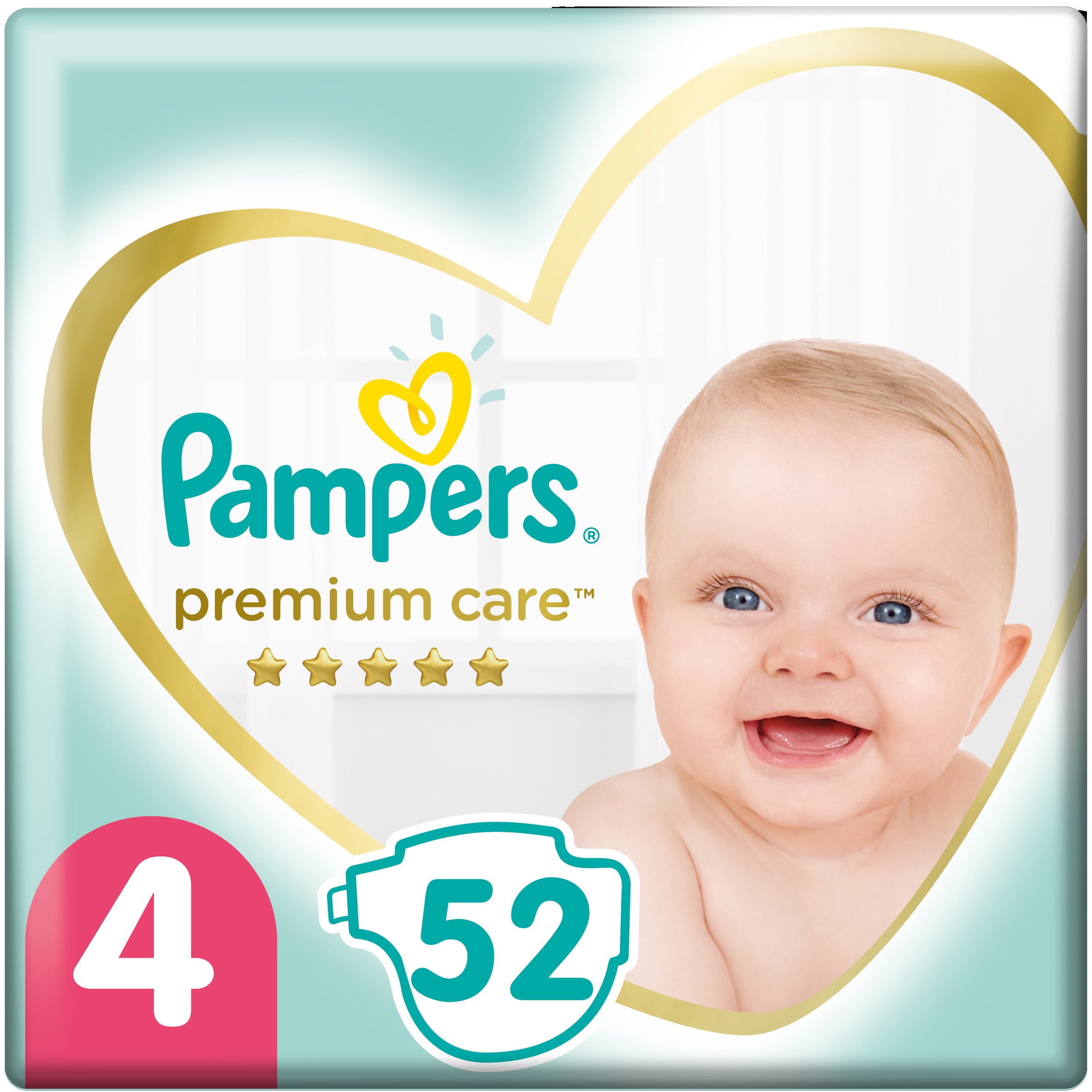Pampers Premium Care Jumbo Pack No4 (9-14kg) 52 πάνες